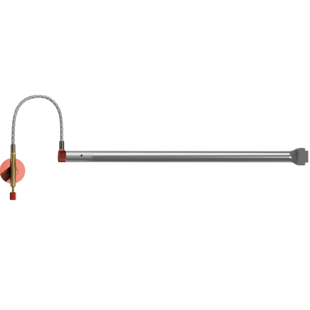 Burner tube with gas hose